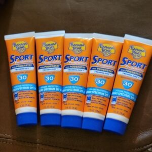 Banana Boat Sport Sunscreen SPF 30 Tube 1oz each Lot of 5